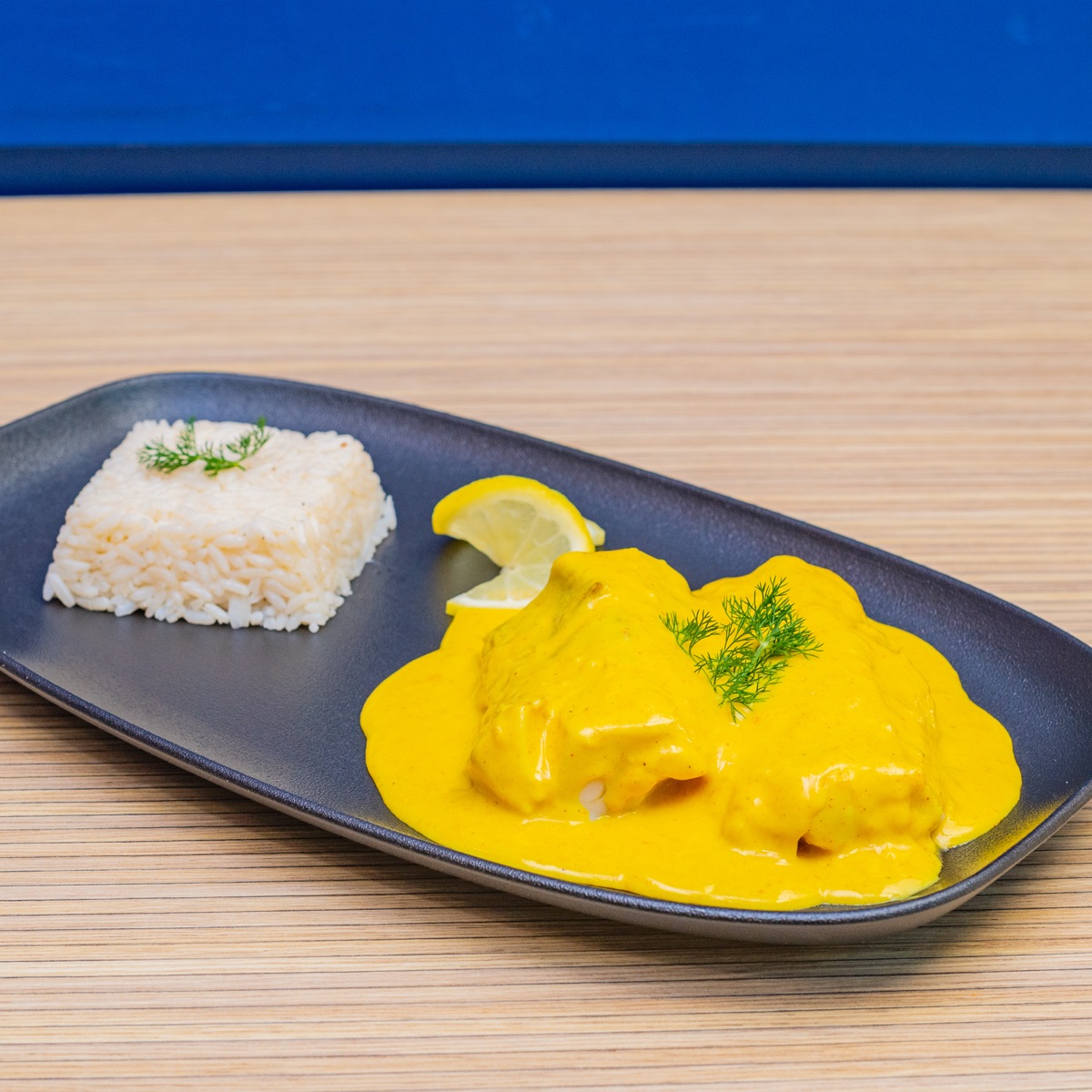 Dos de cabillaud sauce safranée